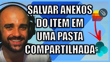 COMO FAZER PARA AO CRIAR UM ITEM COM ANEXOS NA LISTA SALVAR AUTOMATICAMENTE EM UMA PASTA COMPARTILHA