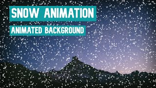 Snow Falling Animation (Basic Level)