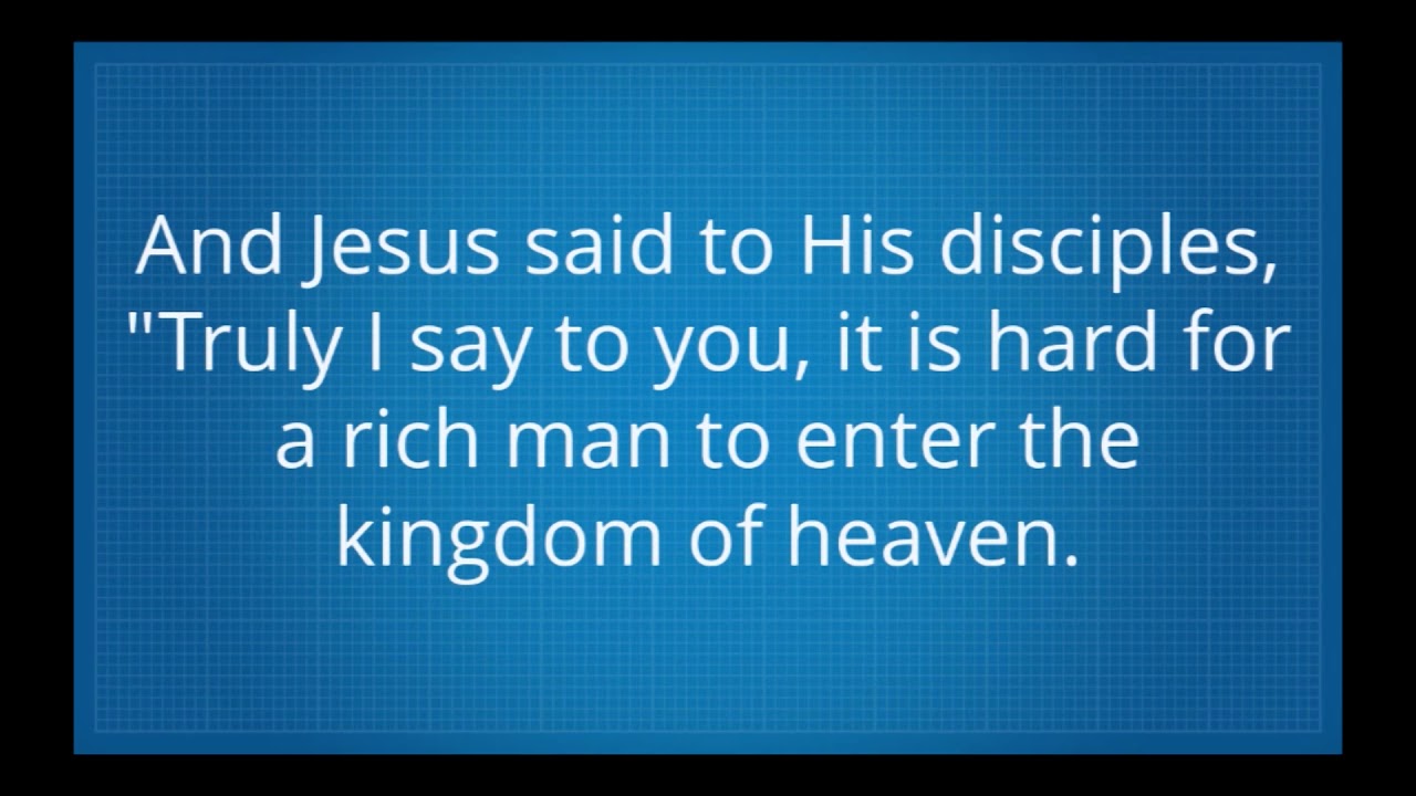 Matthew 19 16 26 Commentary Matthew 19 16 26 Commentary