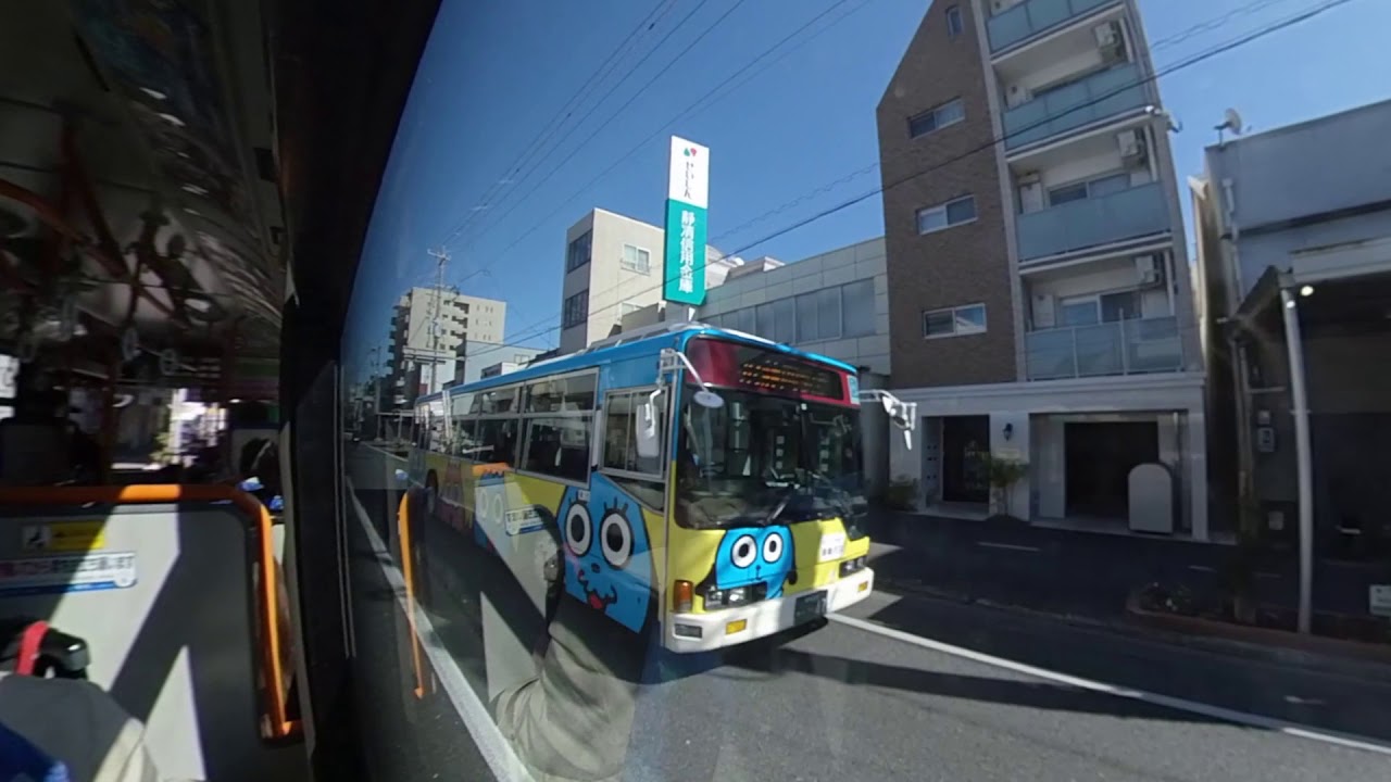 【静岡駅前ー清水駅】しずてつジャストライン車窓【北街道線 右側】