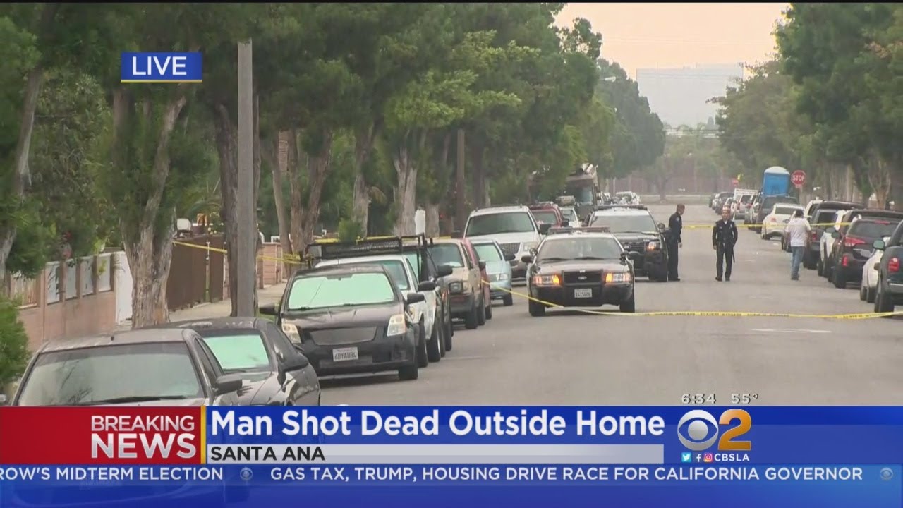 Man Found Shot To Death In Front Of Santa Ana Home - YouTube