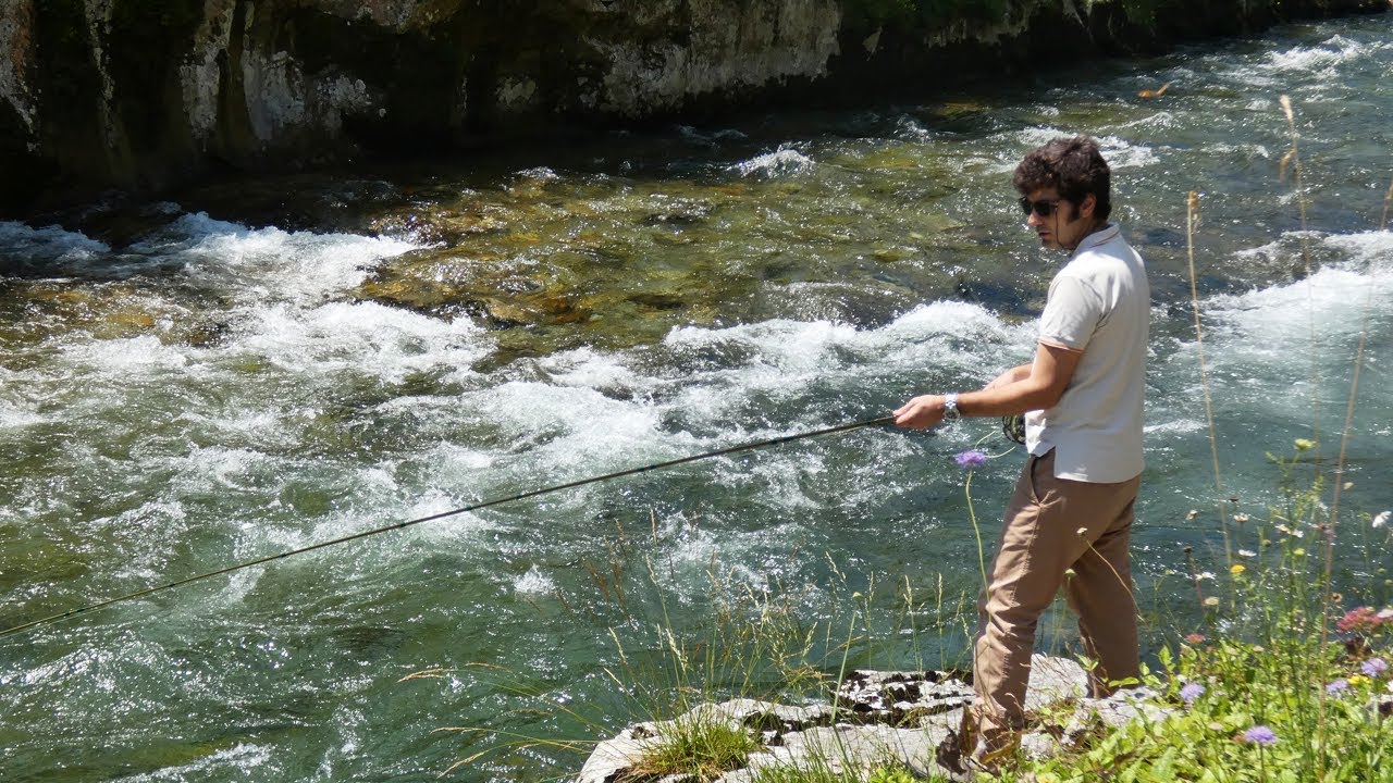 Coto Salmonero de Niserias, Pesca sólo a Mosca o Ninfa, en el Río Cares en Asturias Paraíso Natural.