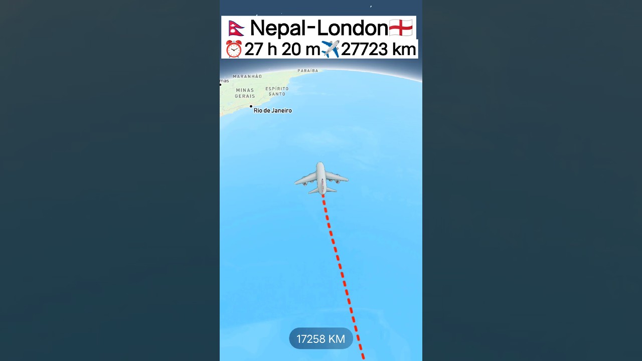 Nepal To London Flight Route -Air india 