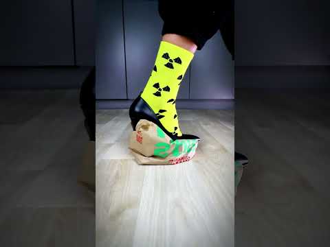 Cool socks & heels crush McDonalds bag