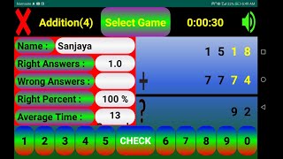 Arithmetic Operation Game (android game) Introduction: screenshot 2