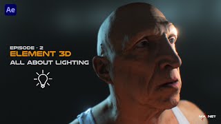 How to setup realistic lightning for ELEMENT 3D II Element 3D tutorial II After effect