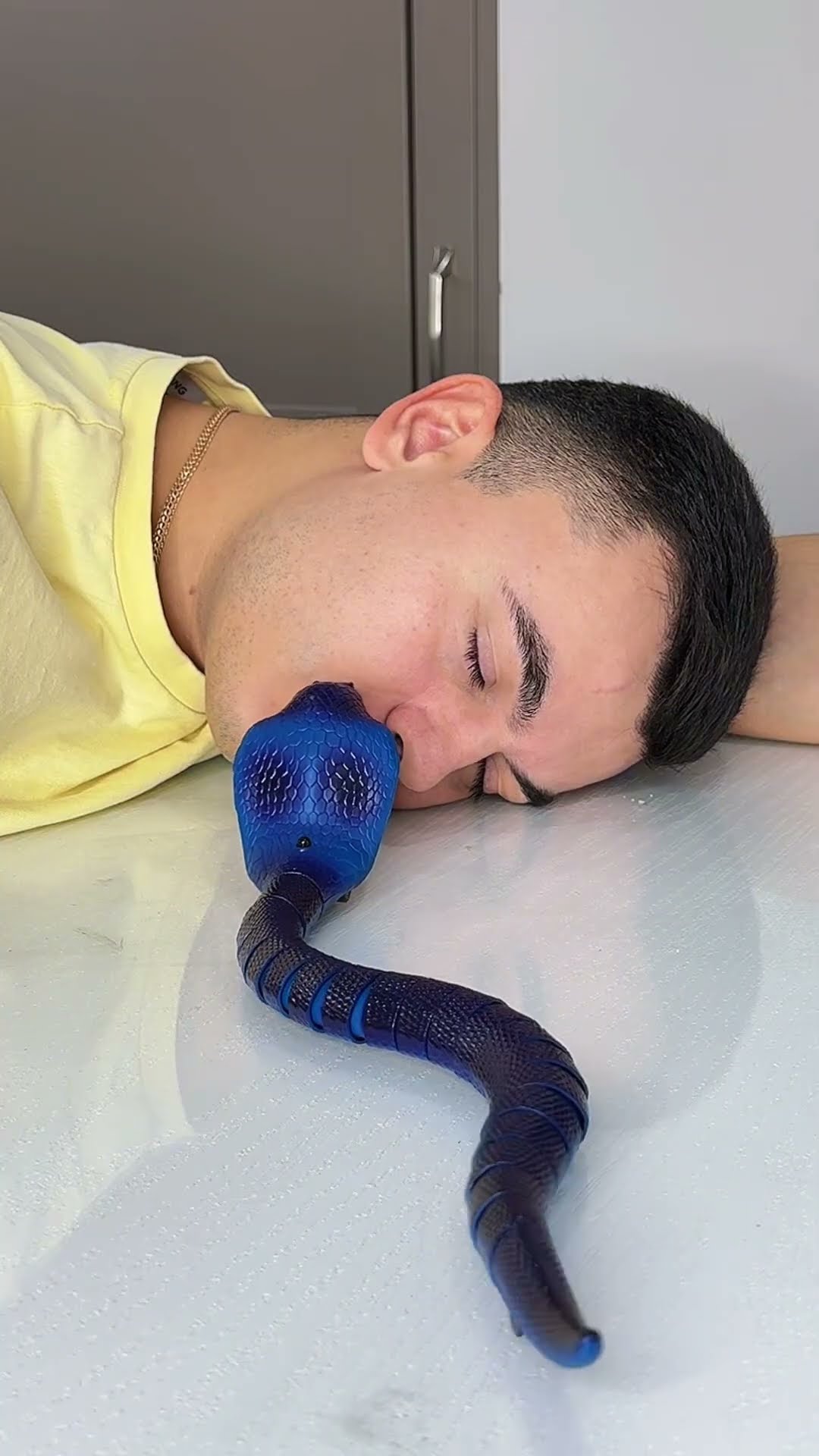 SNAKE on plasticine face by Tsuriki Show