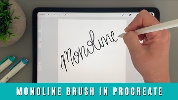 How to Create a Monoline Brush Pen in Procreate