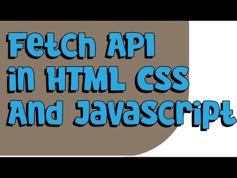 How to Fetch API in Javascript || Javascript || HTML || CSS # ...