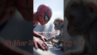 Spiderman + Monkey + ❔#aifusion #transformation #spiderman #monkey #midjourney #klingai #AIMashLap