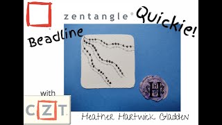 Zentangle® Quickie: Beadline