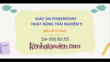 Giáo án powerpoint Hoạt động trải nghiệm 9 Kết nối tri thức | GA điện tử HĐTN 9 KNTT