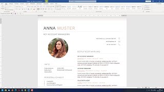 Lebenslauf schnell erstellen (Einfache Gestaltung mit Vorlagen) – Word-Tutorial screenshot 4