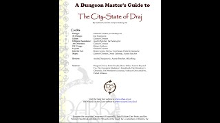 A Guide to Dark Sun's City State of Draj