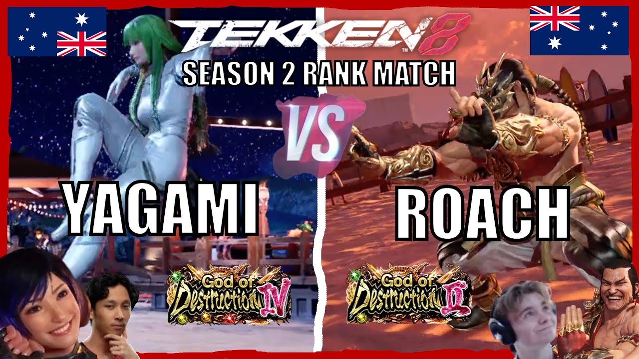 T8 🔥 YAGAMI (Low Ranked Reina) vs ROACH (Low Ranked Feng) 🔥 Tekken 8 Noob Gameplay