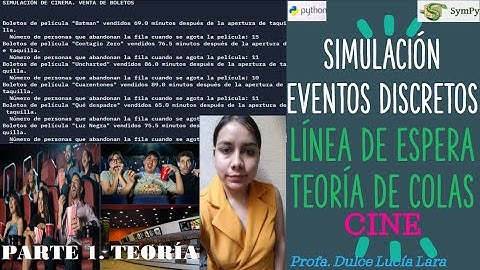 Simulación eventos discretos Python y Simpy: Cine | Parte 1 | Teoría e iniciar con replit