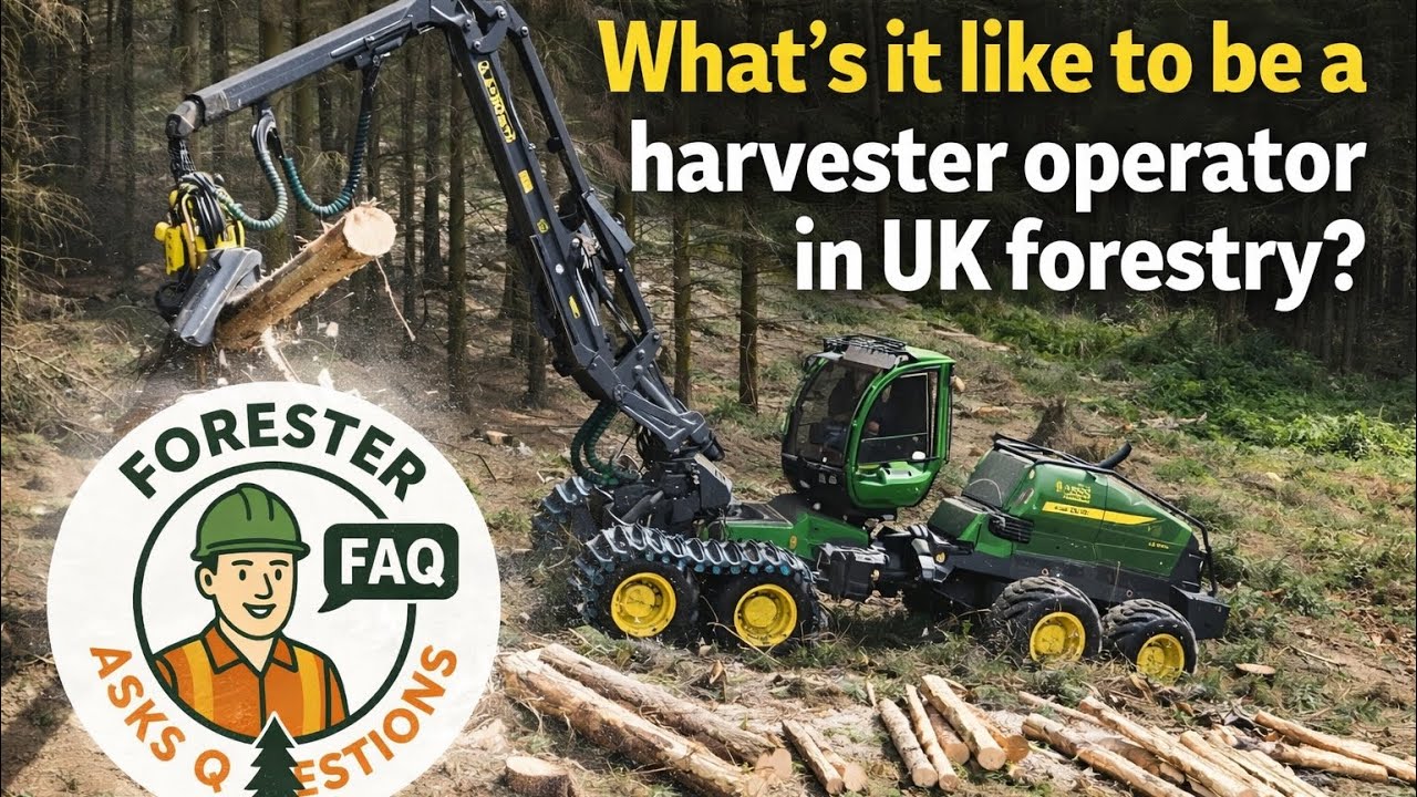 What’s it like to be a harvester operator in UK forestry? | Forester Asks Questions