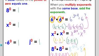 U1T3L1 - Laws of Exponents Flip Book Video