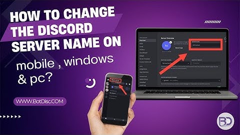 How to change the Discord server name on mobile?