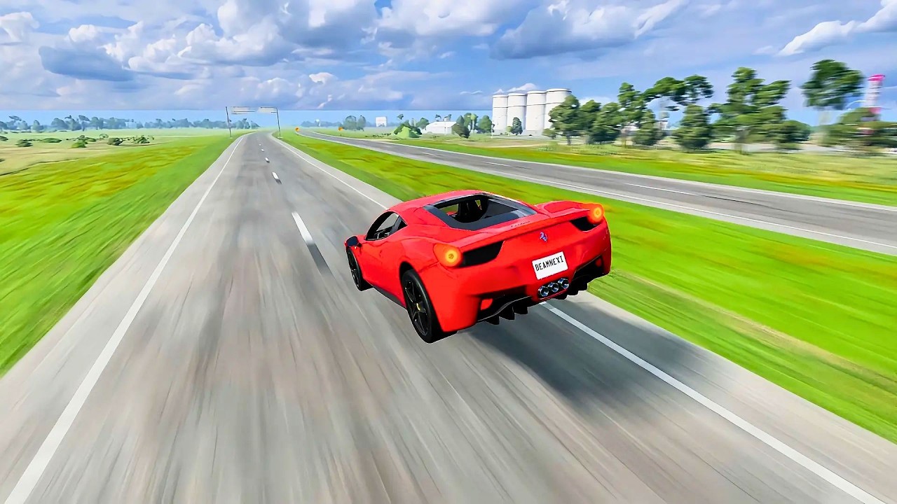 760 MPH Instant Acceleration: Which BeamNG Car Can Stop?! 🔥🤯 - BeamNG Drive #07