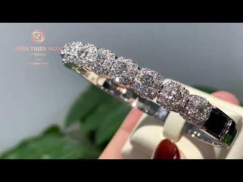 Video Vòng tay kim cương đẹp xuất sắc 9 viên chủ 3 ly 6 - E... - youtube
