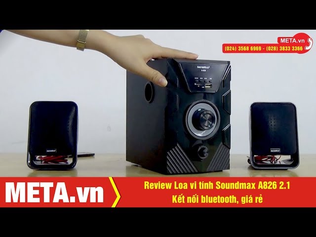 Review Loa vi tính Soundmax A826 2.1 kết nối bluetooth, giá cực rẻ