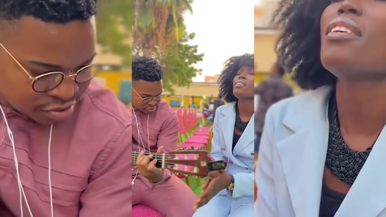 Gospel Angolano | Esperança Mirakiza cantando em Ritmos tradicionais com Mário Gomes na guitarra