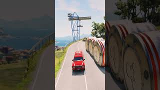Beamng Shorts | #shorts #beamng #crush #funny Cars #beamngdrive #carbollard #carcrash #bollards