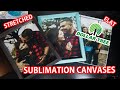 Sublimation on dollar tree canvas using laminate sheets for beginners