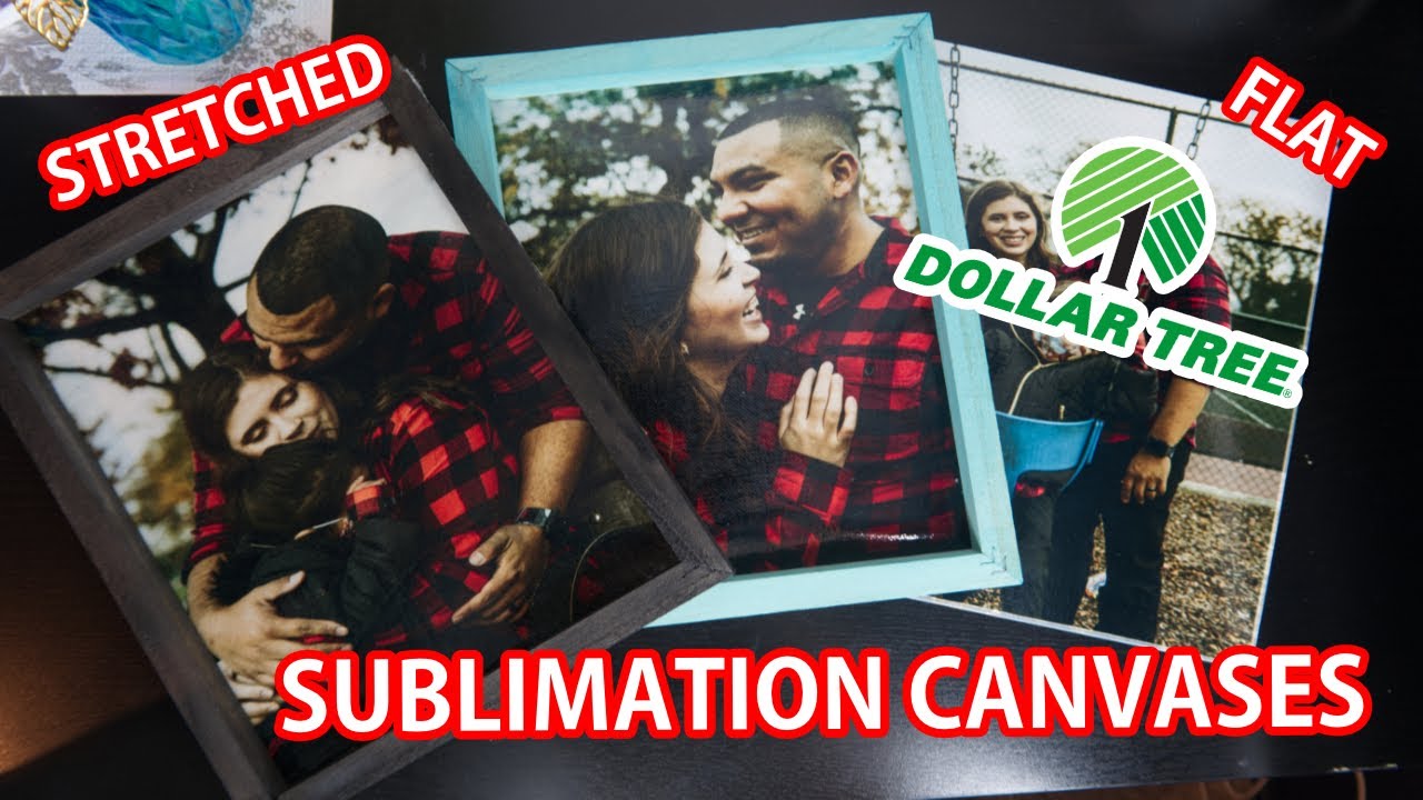 Sublimation on dollar tree canvas using laminate sheets for beginners