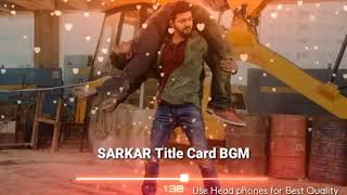 SARKAR Title Card bgm Sarkar bgm Sarkar theme music YouTube 360p