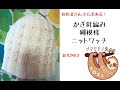【かぎ針編み】縄模様ニットワッチ(帽子)
