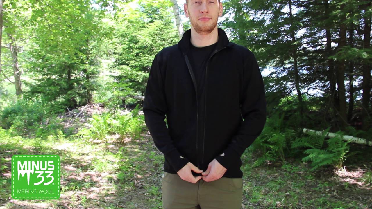 merino wool full zip hoodie