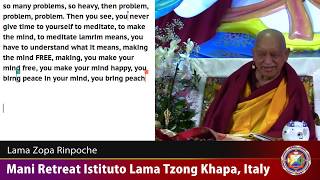20171019 1930 LZR ILTK Italy - How to integrate bodhichitta in daily life by meditating lam rim