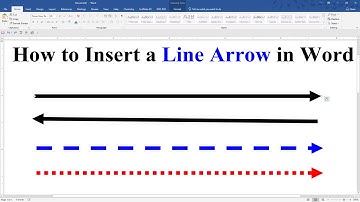 How to Insert Line Arrow in Word (Microsoft)