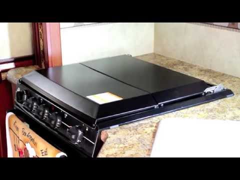 Adding a cover to an Atwood RV-1735 kitchen range in a RV. - YouTube