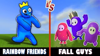 Roblox Rainbow Friends vs. Fall Guys | Minecraft (RUNNN!)