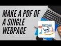 How to Save a Webpage as PDF in Safari π
