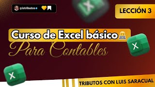 ⭐ Curso de Excel básico para contables | Lección 3: Interfaz y tipos de datos en Excel