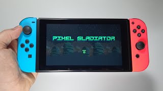 Pixel Gladiator Nintendo Switch handheld gameplay