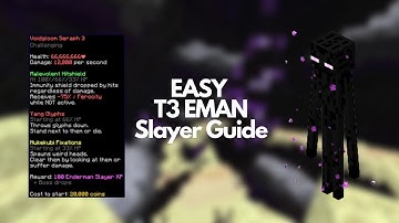 *EASY* T3 Enderman Guide (Early-Mid Game) - Hypixel Skyblock
