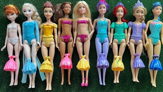 Mattel Disney Princesses Dress up Ariel, Rapunzel, Belle, Tiana, Sindirella, Mulan DIY