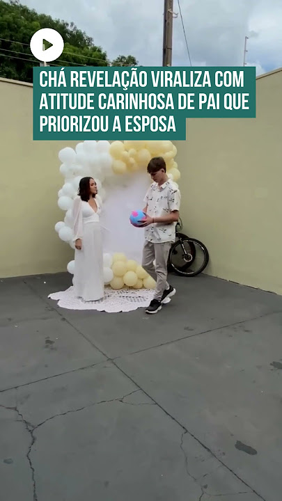 Pai 'foge' de amigos para abraçar mãe em chá revelação! 🥰