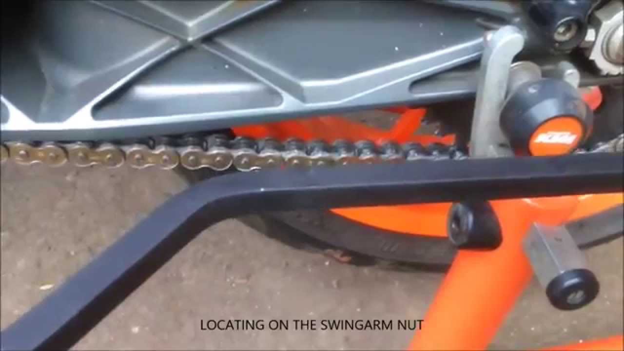 Motorcycle Chain and Wheel Alignment Device - YouTube