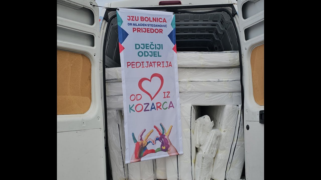 Enes Kahrimanović „AUSTRONET“Kozarac donirao EKG aparat i dušeke Pedijatriji bolnica Prijedor