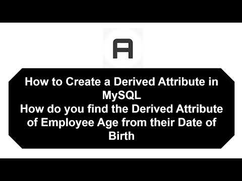 How to Create a Derived Attribute in MySQL get Employee Age from Date of Birth