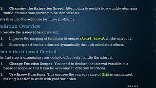 Solving the setInterval Dilemma: How to Control Animation Speed and Stop Effectively