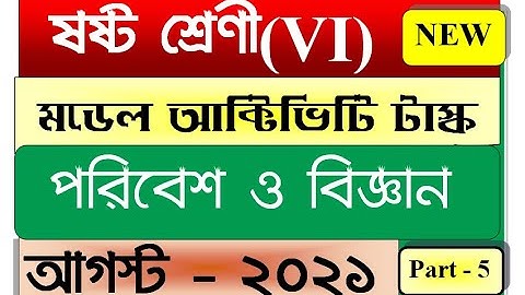 Class 6 Science Model Activity Task part 5/class VI paribesh bigyan August 2021 part 5|SmArt TeAcher