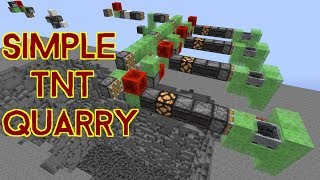 Simple TNT Quarry! | Minecraft (CHECK description)
