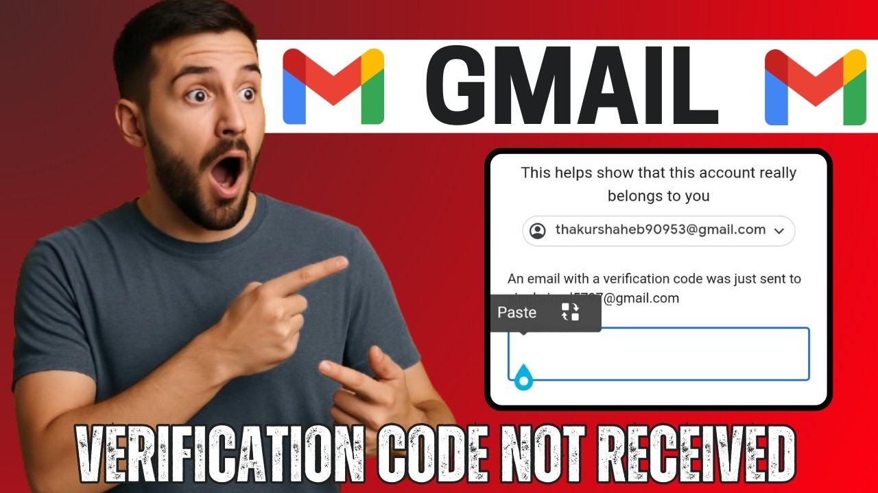 Gmail Verification Code Image How to Fix Gmail Verification Code Not Received Problem (2026) - YouTube